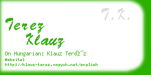 terez klauz business card